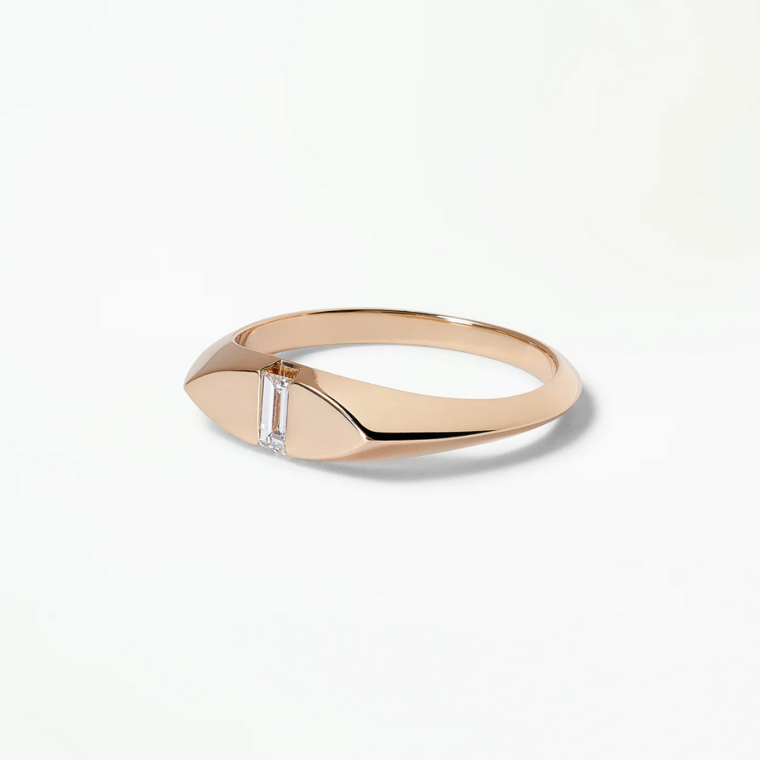 Anel Single Baguete
