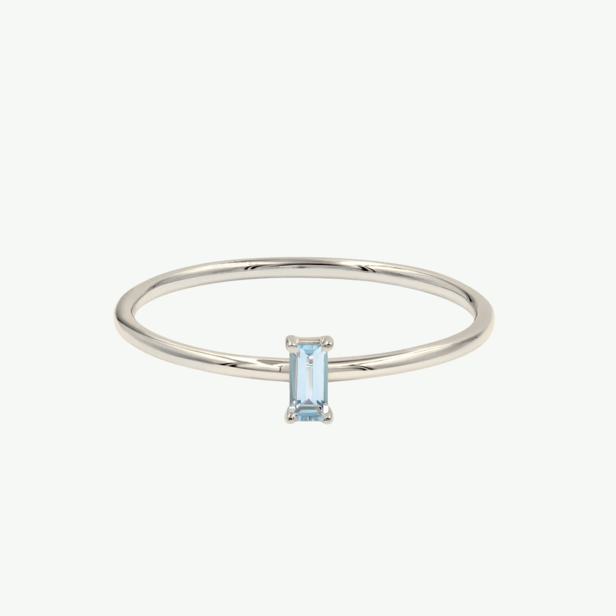 Anel Single Emerald
