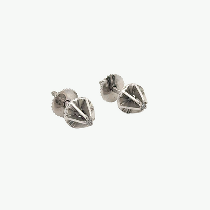 Brinco Old Classic Diamante Ouro Branco