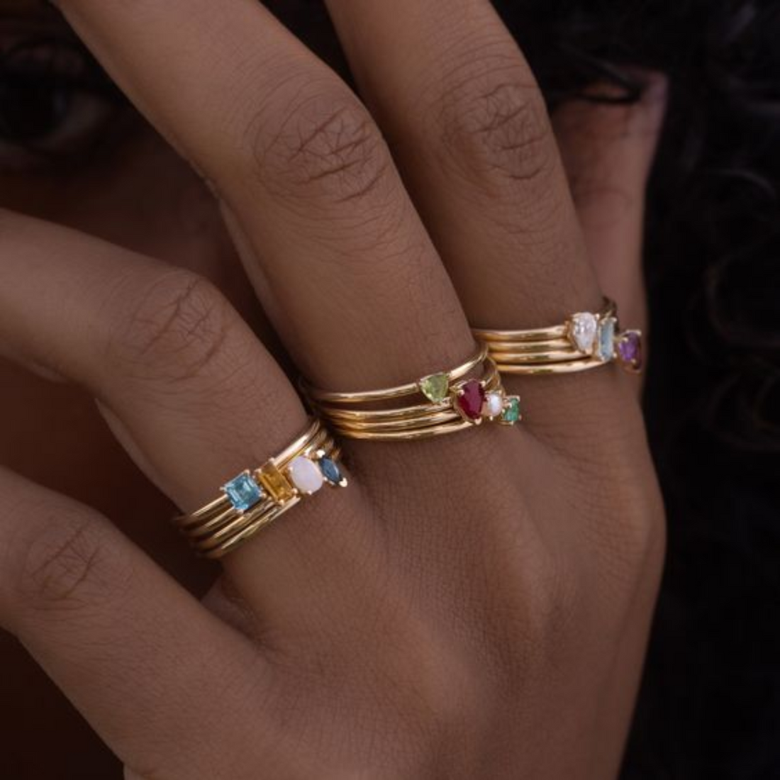 Anel Single Emerald