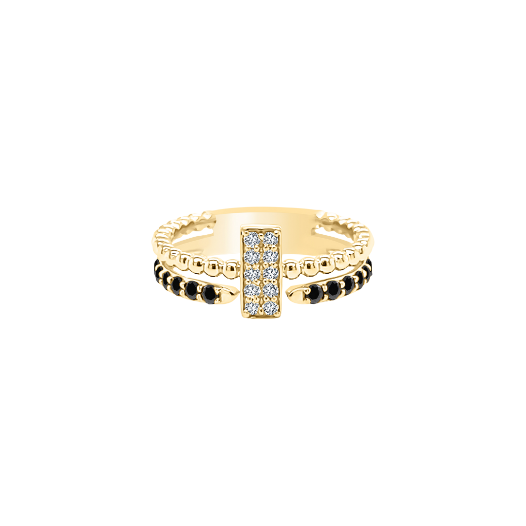 Anel Zoe Diamante Negro