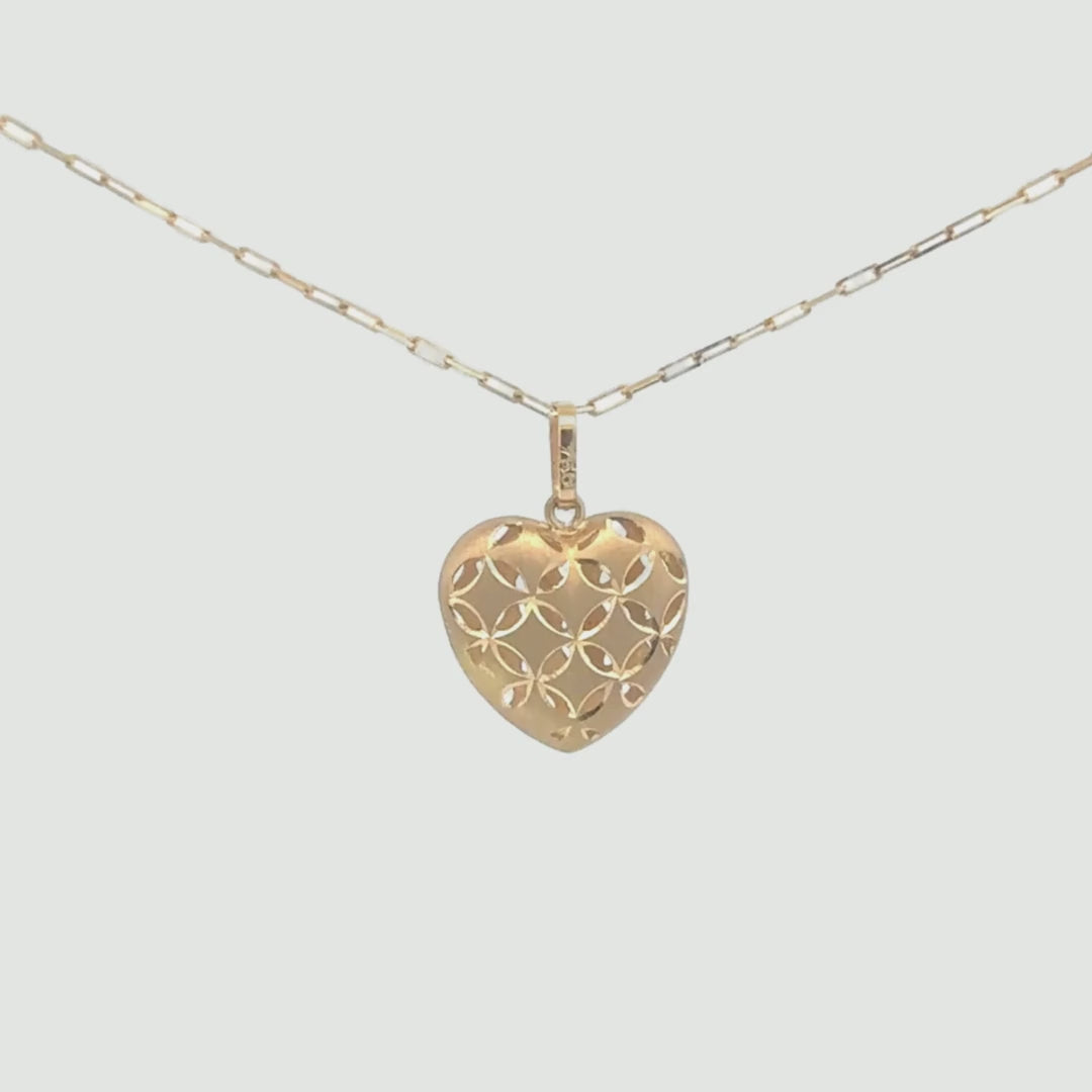 Pingente Ouro Heart